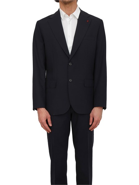 giacca liu jo uomo in misto lana stretch blu qxx083t219a
