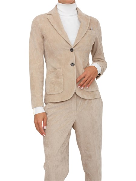 giacca monopetto donna circolo 1901 beige fd3634