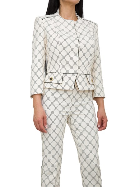 giacca monopetto donna elisabetta franchi burro gis5151e2