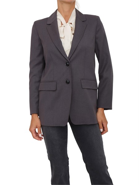 giacca monopetto donna emme marella grigio agape