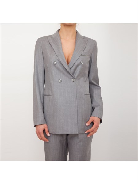 giacca monopetto donna fabiana filippi grigio gcd220w207