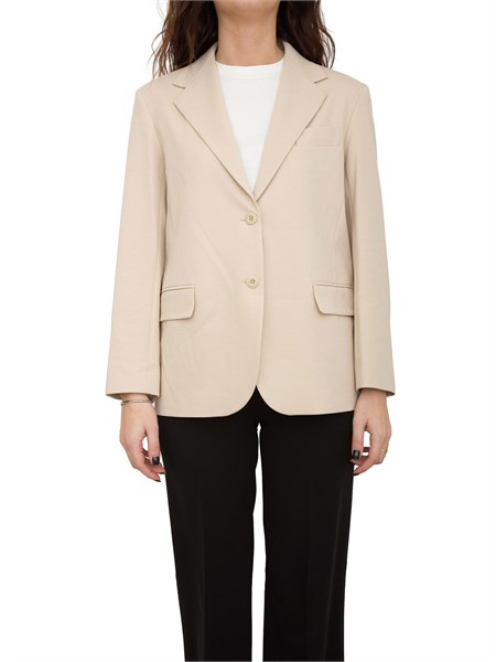 giacca monopetto donna max mara beige erik