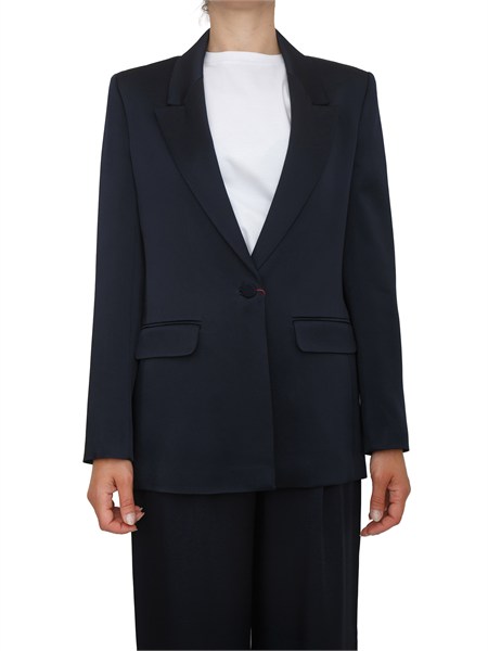 giacca msealbino max mara studio in misto viscosa blu msealbino