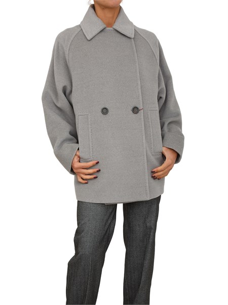giaccone ariano max mara caban doppiopetto grigio ariano