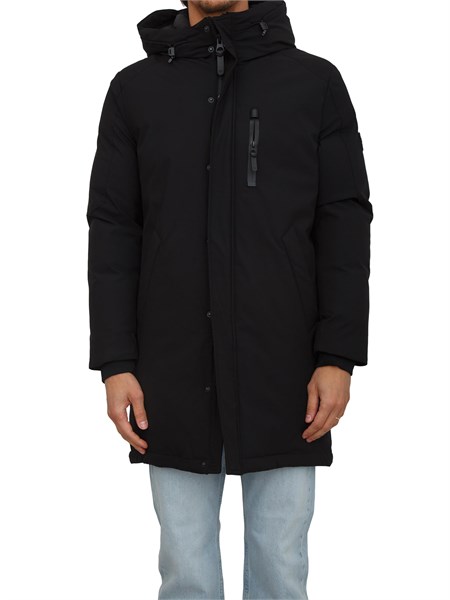 giaccone imbottito antony morato in tessuto tecnico antigoccia nero mmco00958fa600277