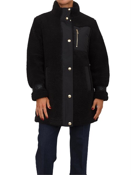 giaccone reversibile liu jo donna in teddy imbottito nero tf5047e0912