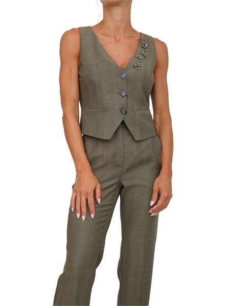 gilet donna marella verde cantico