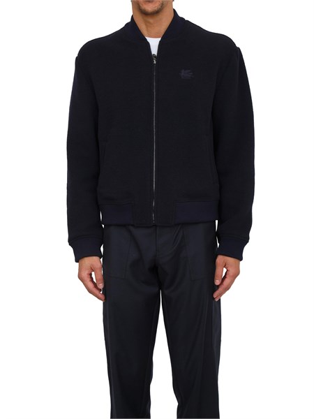 giubbino bomber etro uomo misto lana double blu mrba001699tqb69
