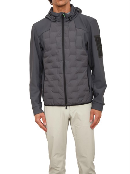 giubbino boss uomo grigio con piume doca j t down50541045