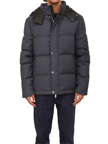 giubbino con cappuccio richmond x uomo in tessuto grigio antracite uma25105pi