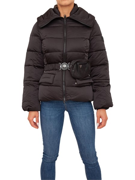 giubbino donna guess jeans nero w2bl56wex12
