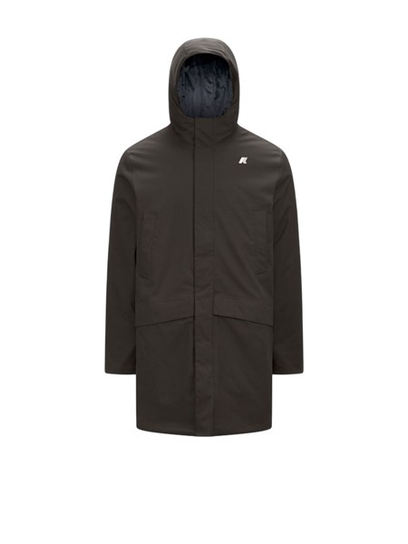 giubbino imbottito jarno k way uomo in tessuto verde k8133fw