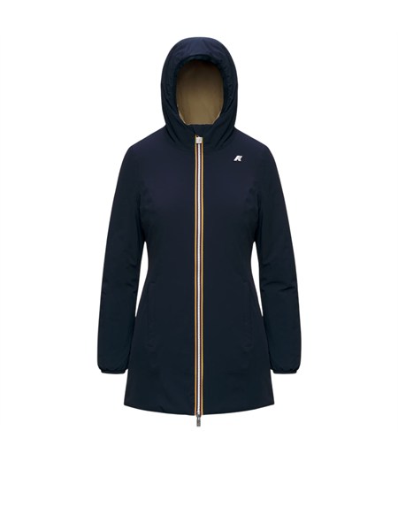 giubbino reversibile denise k way donna in nylon blu k6128uw