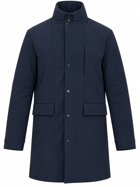 giubbino trussardi uomo in nylon waterproof blu 8005m003p9