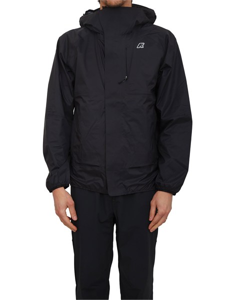 giubbino unisex roche k way in tessuto tecnico nero k5122mw
