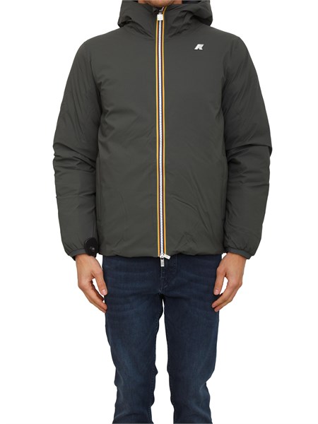 giubbino uomo jack k way double face verde e nero k8127ww