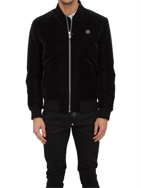 giubbino uomo philipp plein nero mrb2309pny002n