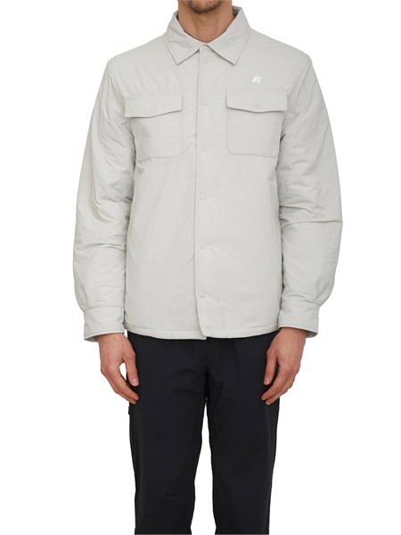 giubbino uomo umbert k way in primaloft e tessuto tecnico beige ghiaccio k2136jw