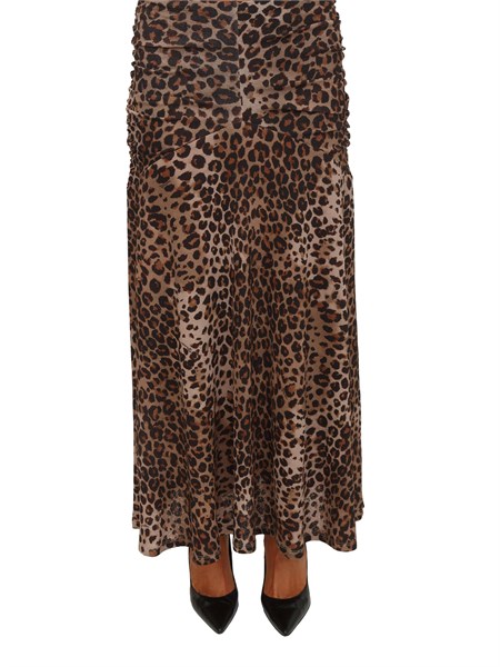 gonna marella in jersey tulle con stampa animalier zemira
