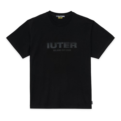 IUTER IUTER 22SITS04 Tee Blk Est 2002 in T-shirt