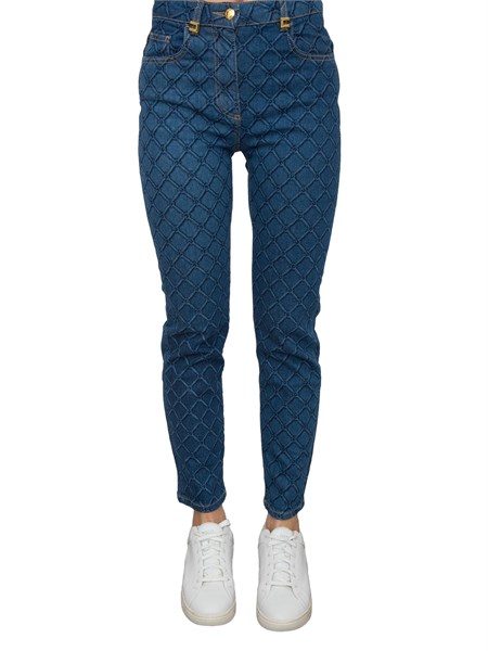 jeans donna elisabetta franchi blu denim pj95n51e2