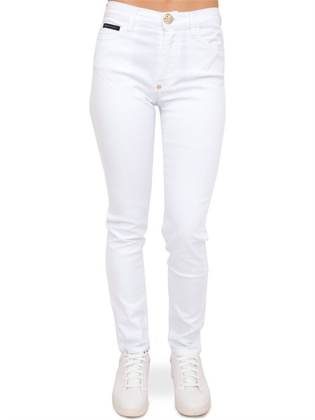 jeans donna philipp plein bianco wdt2141pde004n
