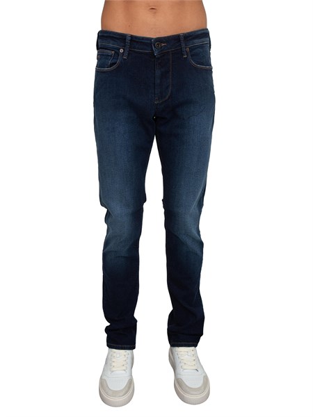 jeans uomo emporio armani in cotone blu delave 6k1j061dq0z