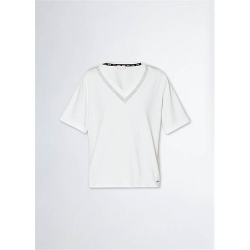 LIU JO LIU JO Ta4101JS003 10604 T-Shirt Mc Bianco Donna in T-shirt