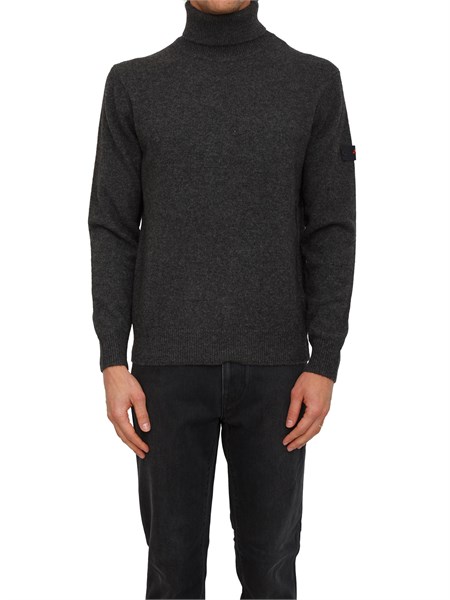 maglia a collo alto peline 02 peuterey uomo in misto lana yak grigio peu5622peline02