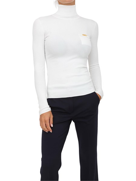 maglia donna elisabetta franchi avorio mk11b56e2