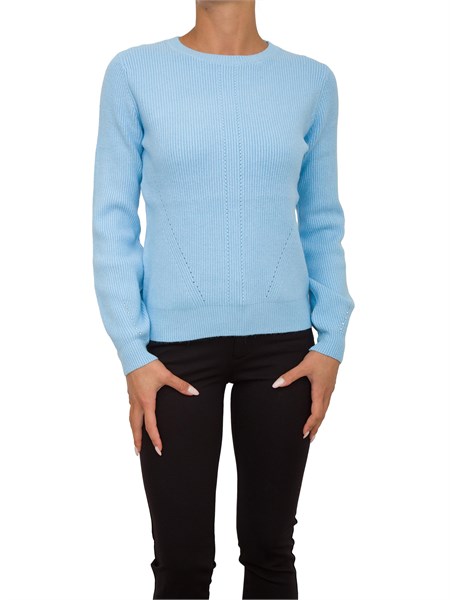 maglia donna fracomina celeste fr24wt7017k502r9