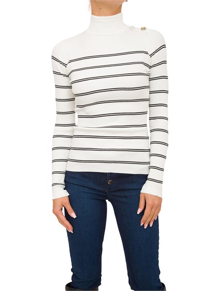 maglia donna liu jo bianco mf3002ms99e