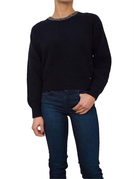 maglia donna liu jo blu cf4027ms009
