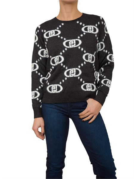 maglia donna liu jo nero tf4230ma94o