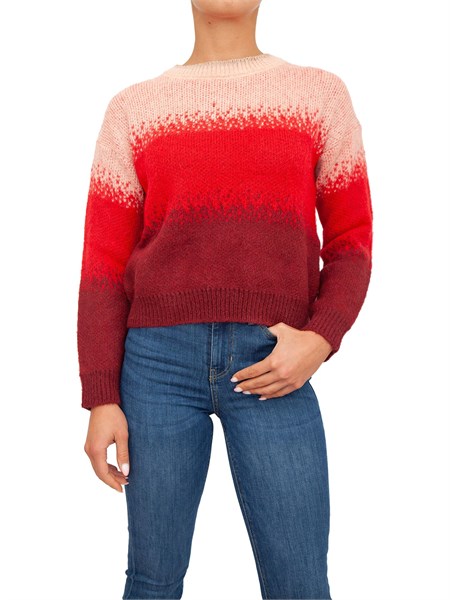 maglia donna liu jo rosso wf1458ma89a