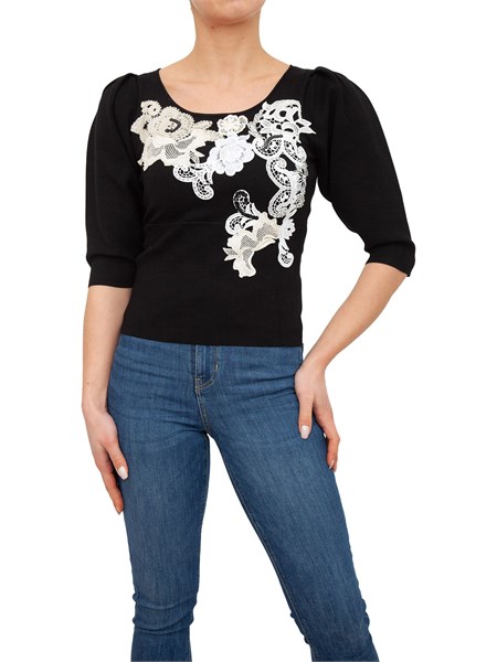 maglia donna twin set nero 221tp3200