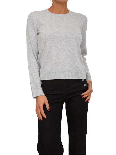 maglia liu jo donna in misto cashmere e lana grigia tf5177ms026