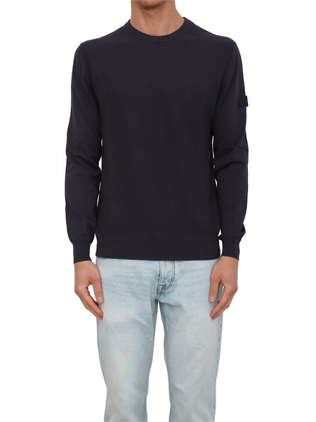 maglia peuterey uomo in cotone blu peu5837ganna03
