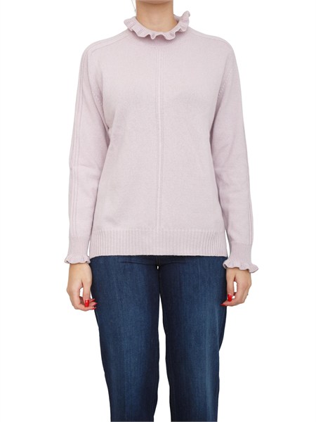 maglia twinset in misto lana lilla 252tt3350