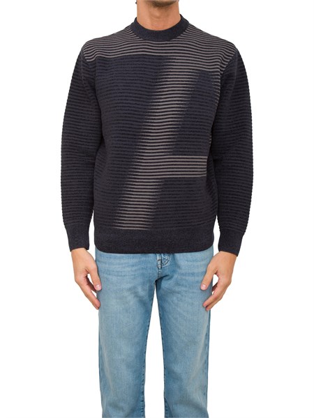 maglia uomo armani exchange blu 6dzm2pzm4pz