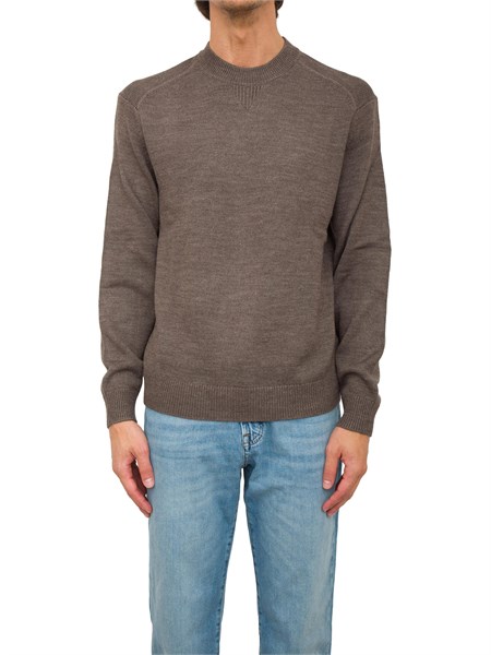 maglia uomo armani exchange marrone 6dzm1fzm1lz