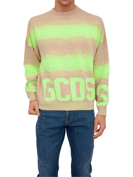 maglia uomo gcds beige ss23m380991