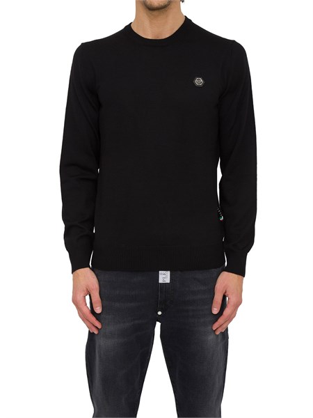 maglia uomo philipp plein nero mko1316pkn002n