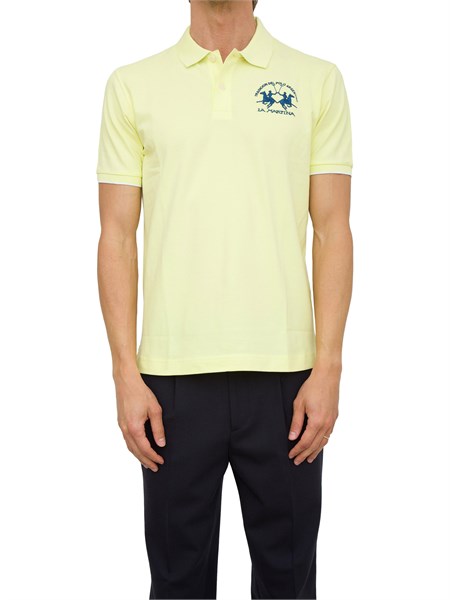 man polo ss piquet stretch giallo