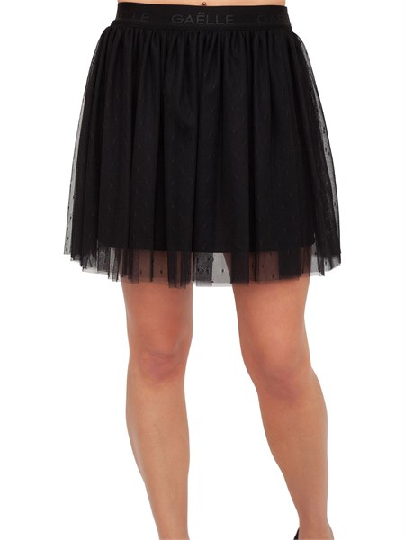 minigonna donna gaelle nero gbd11304fgo