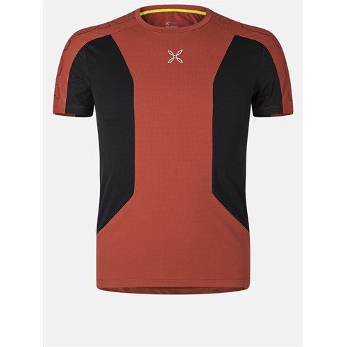 MONTURA MONTURA Mtgr80X 61 Speed Fly T-Shirt Rosso-Nero Uomo in T-shirt