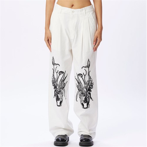 OBEY OBEY 242020098 Pant Ubl Adelina Bianco Donna in Pantalone