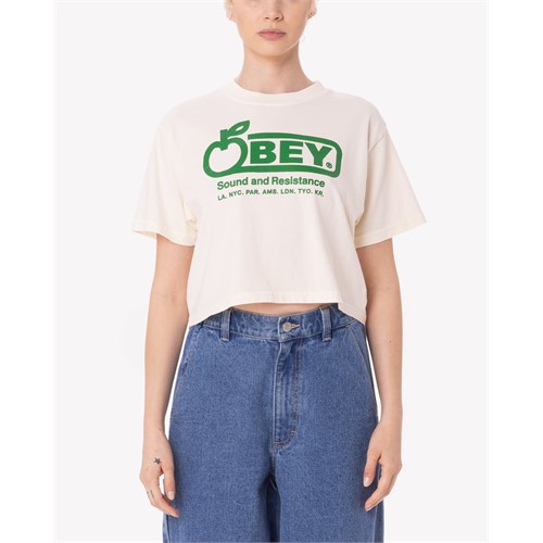 OBEY OBEY 267782486 Tee Ubl Sound And Bianco Donna in T-shirt