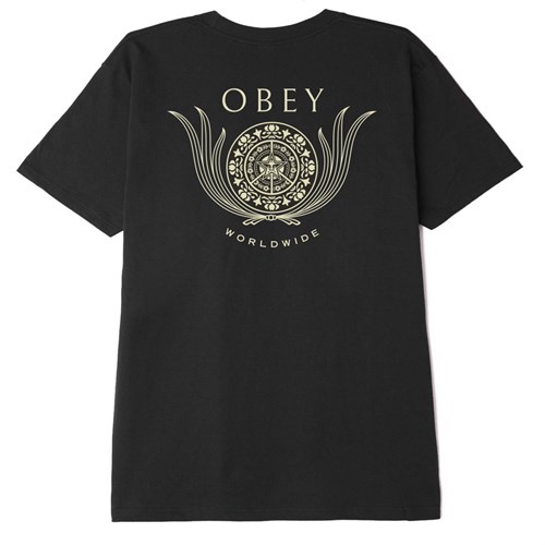 OBEY OBEY 165262981 Tee Blk Leaf Cres in T-shirt