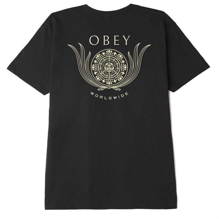 OBEY OBEY 165262981 Tee Blk Leaf Cres